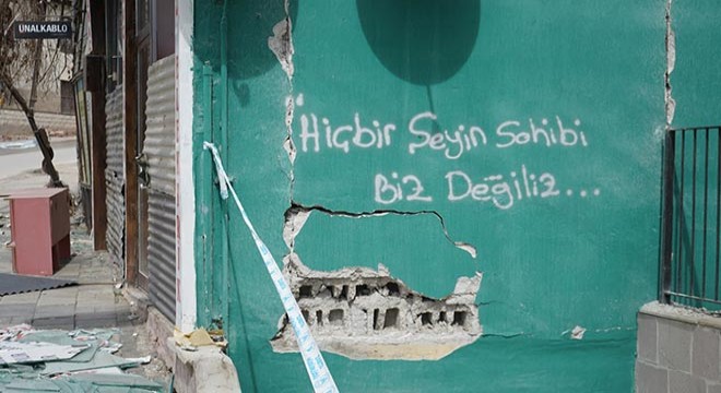 Malatya'da duygulandıran duvar yazıları