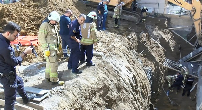 Maltepe'de inşaat alanında göçük: 2 yaralı