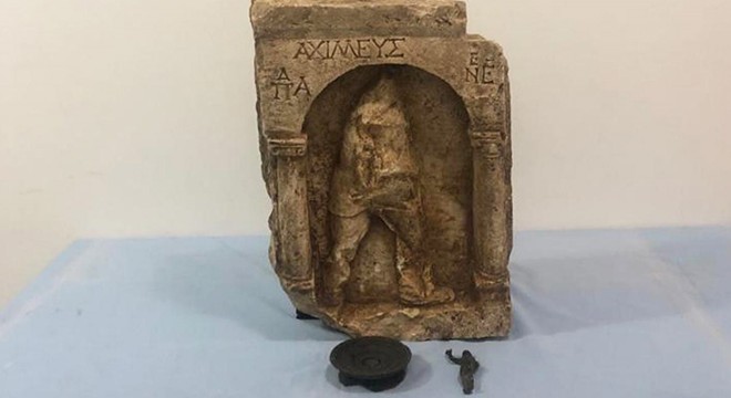 Manavgat'ta 1400 yıllık 11 tarihi eser ele geçirildi