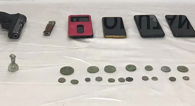 Manavgat'ta 1400 yıllık 24 parça tarihi eser ele geçirildi