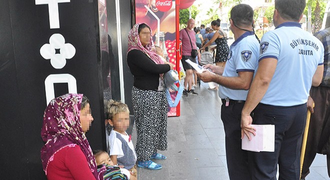 Manavgat'ta dilenci operasyonu