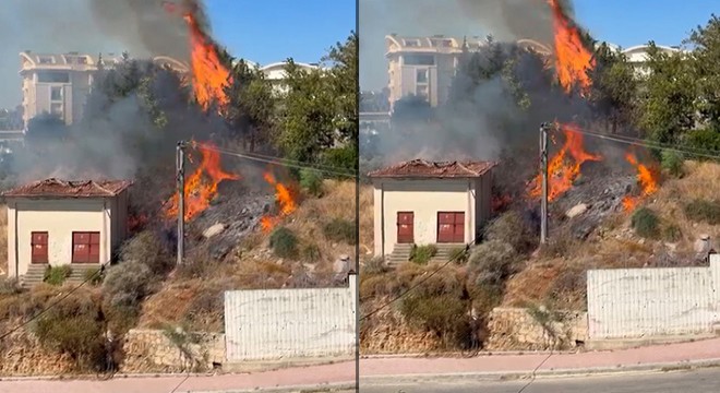 Manavgat’ta elektrik trafosu yangına neden oldu