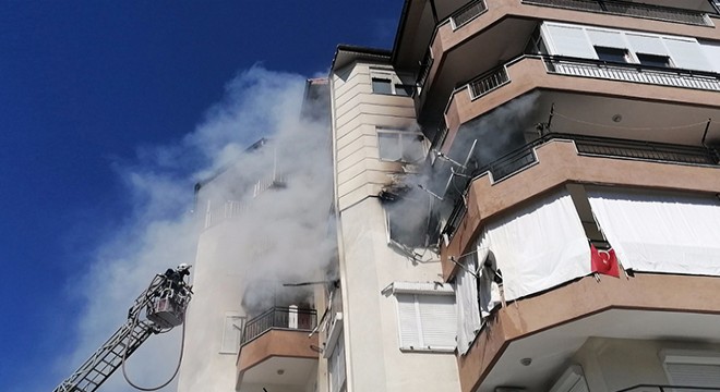 Manavgat'ta ev yangını