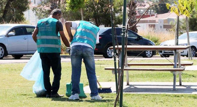 Manavgat'ta hükümlüler temizlik yaptı