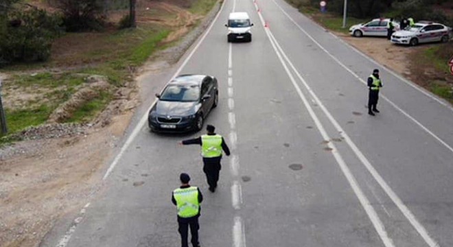 Manavgat'ta jandarma trafik denetimi