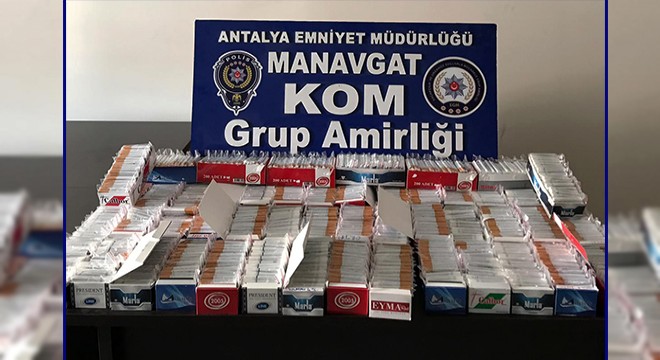 Manavgat'ta kaçak sigara operasyonu