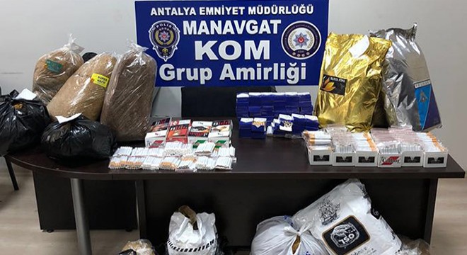 Manavgat'ta kaçak tütün operasyonu
