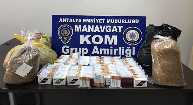 Manavgat'ta kaçak tütün operasyonu