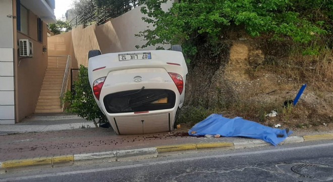 Manavgat'ta kaldırımda gelen ölüm