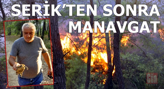 Manavgat'ta orman yangını