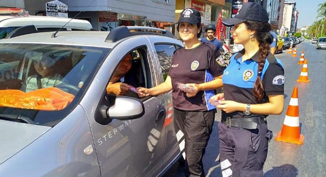 Manavgat'ta sürücülere bilgilendirme