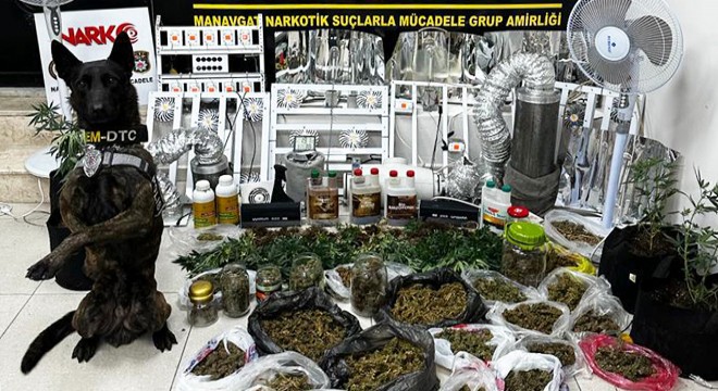 Manavgat'ta uyuşturucu operasyonu