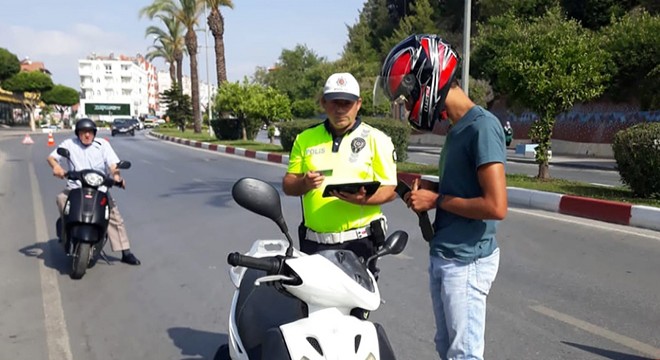 Manavgat'ta yaz dönemi trafik uygulamaları