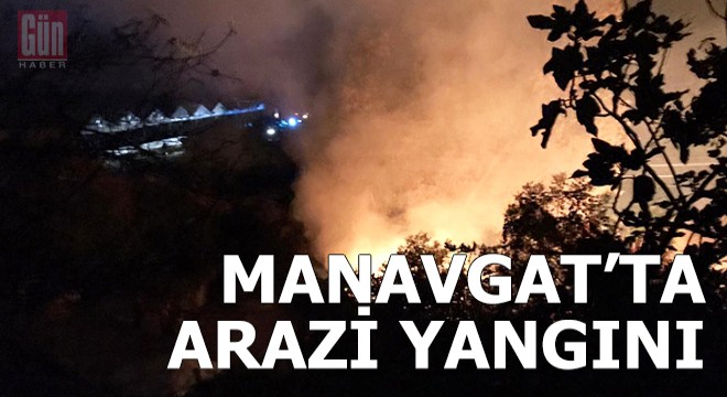 Manavgat ta arazi yangını