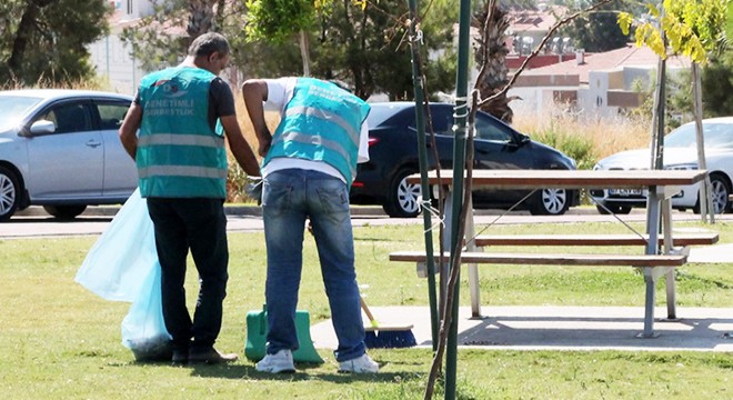 Manavgat ta hükümlüler temizlik yaptı