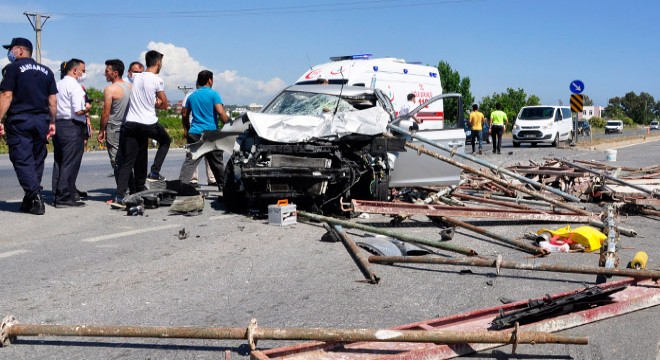 Manavgat ta kaza: 1 yaralı