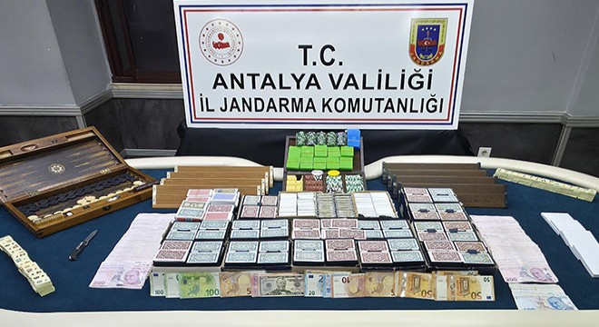 Antalya da yasa dışı kumar operasyonu
