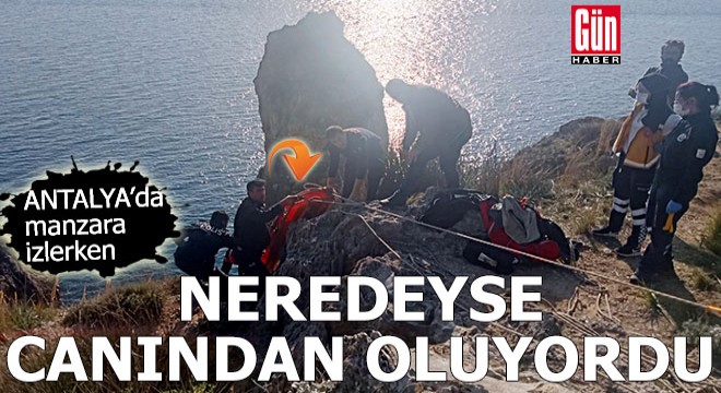 Manzara izlerken neredeyse canından oluyordu