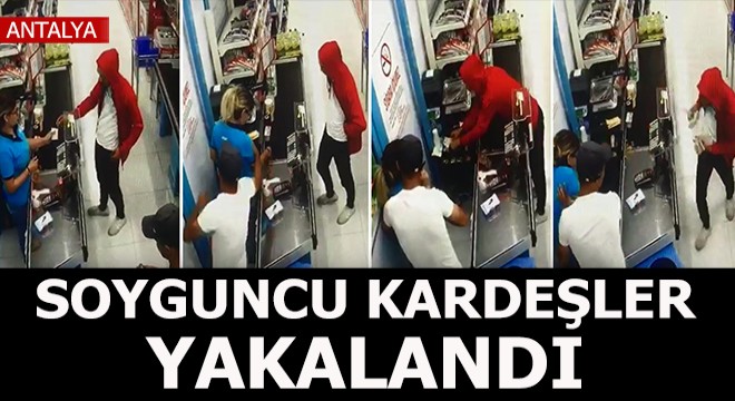 Market soyguncusu kardeşler yakalandı