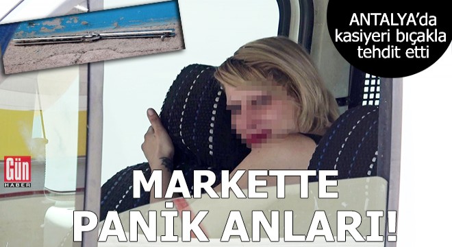 Markette panik anları!