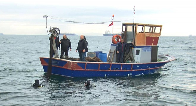 Marmara da  hayalet ağ  temizliği