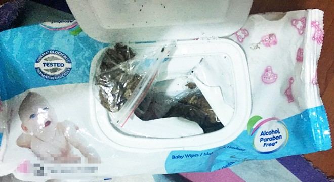 Mendil paketinden uyuşturucu çıkan zanlı tutuklandı