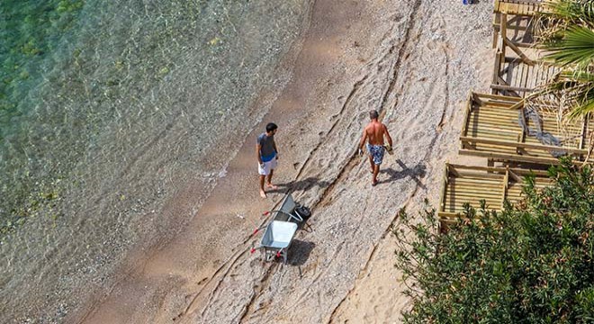 Mermerli Plajı sezona hazırlanıyor