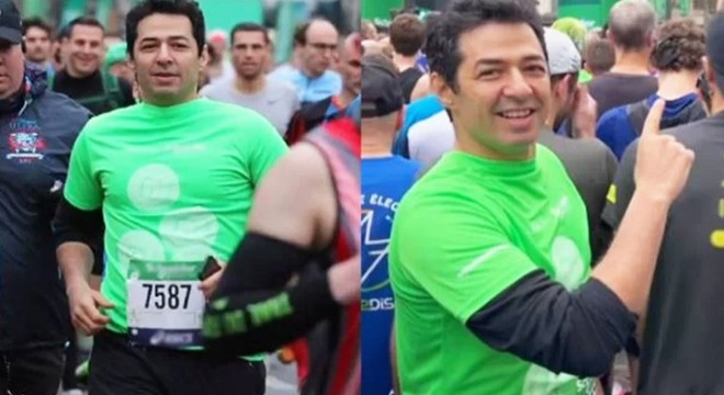 Mert Fırat depremzedeler için maratona katıldı