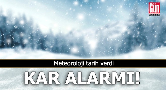 Meteoroloji tarih verdi! Kar alarmı