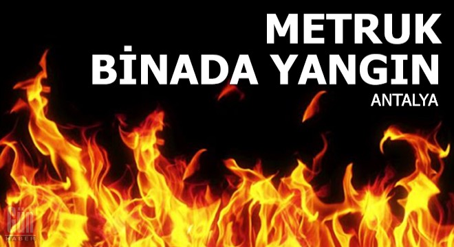 Metruk binada çıkan yangın, büyümeden söndürüldü