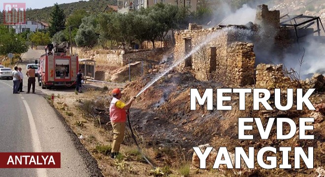 Metruk evde yangın