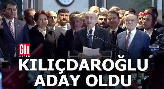 Millet İttifakı nın Cumhurbaşkanı adayı Kemal Kılıçdaroğlu