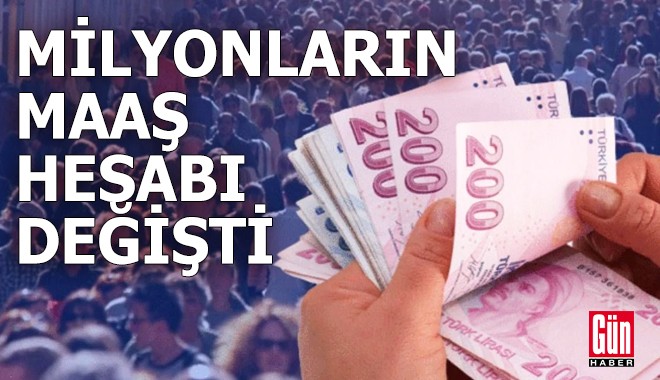 Milyonların maaş hesabı değişti!
