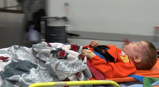 Minik Eymen’in baba'' diye ağlaması yürek parçaladı