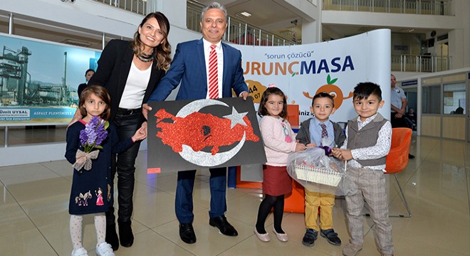 Minik öğrenciler projeleriyle geldi