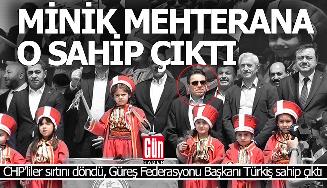 Minik mehteran takımına o sahip çıktı