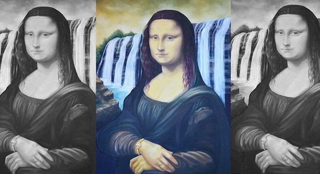 Mona Lisa'ya Erzurum burması taktılar