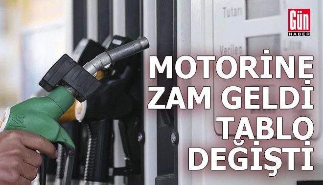 Motorine zam geldi, tablo değişti