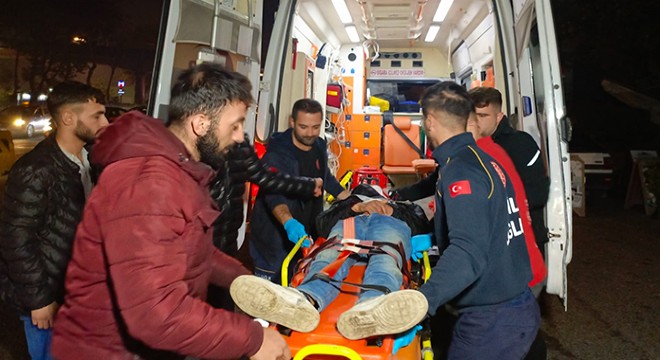 Motosikletin çarptığı kişi yaralandı