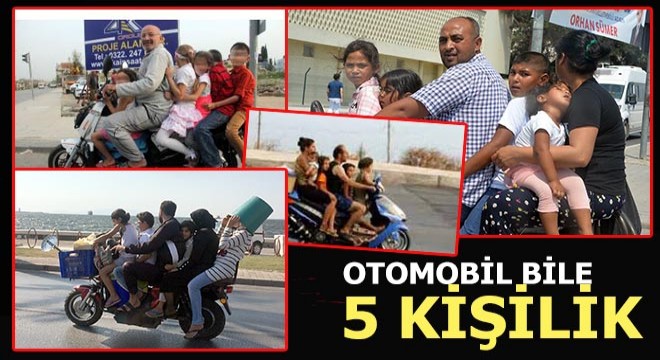 Motosikletle 6 kişilik yolculuk