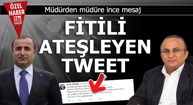 Müdürden müdüre ince mesaj