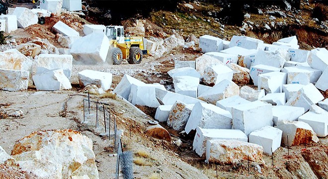 Muğla'nın beyaz mermeri 60 ülkeye ihraç ediliyor