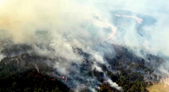 Muğla Kavaklıdere deki yangında 3 üncü gün