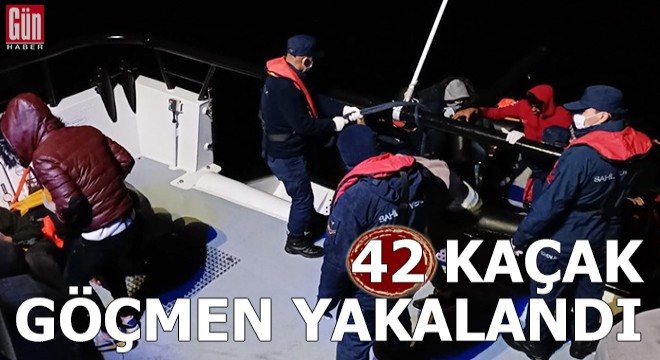 Muğla açıklarında 42 göçmen kurtarıldı