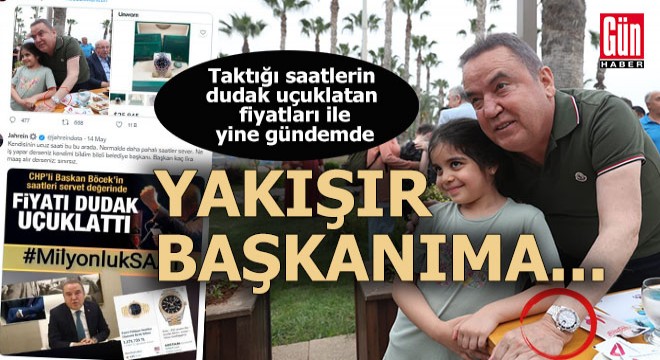 Muhittin Böcek taktığı saatle yine gündem oldu