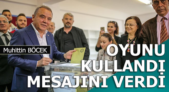 Muhittin Böcek oyunu kullandı