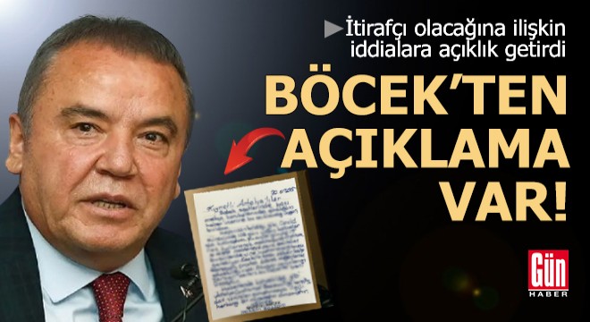 Muhittin Böcek ten açıklama var