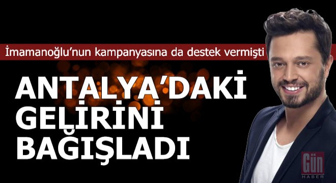 Murat Boz dan anlamlı bağış