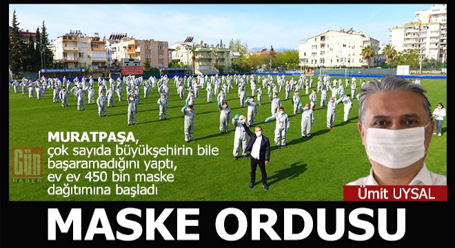 Muratpaşa 'Maske Ordusu' kurdu, kapı kapı maske dağıtıyor