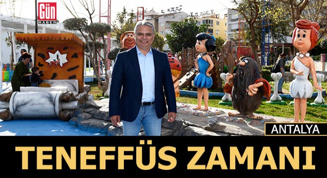 Muratpaşa Teneffüs Park'ta oyun zamanı